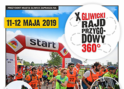 Plakat zapraszający do udziału w biegu ulicznym