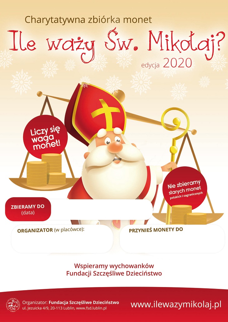 plakat ze św. mikołajem