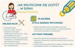 plakat z poradami do domowego nauczania