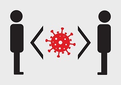 dwóch ludzi o koronavirus