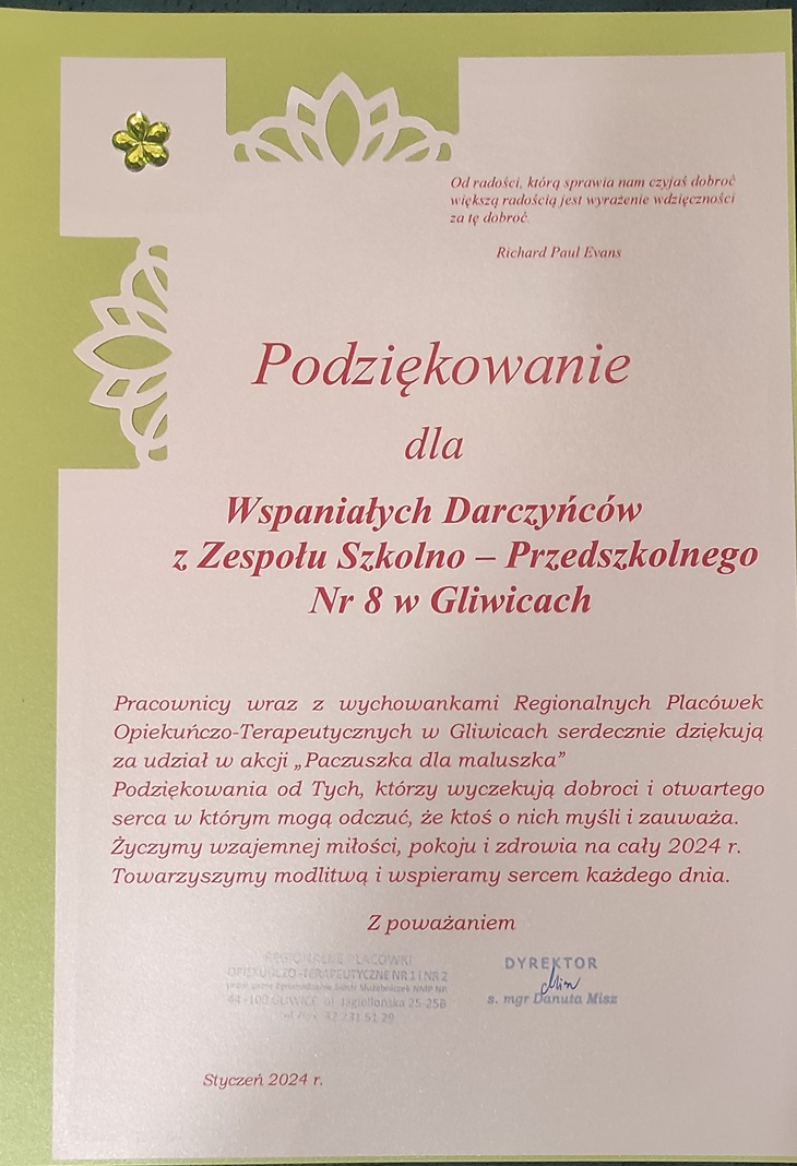 podziękowanie 2