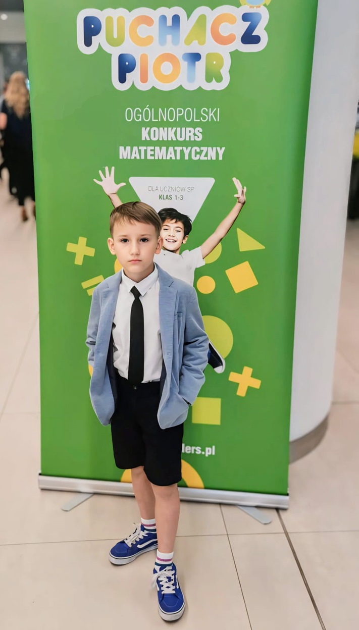 Remigiusz uczestnik konkursu matematycznego