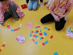 Grupa Kropelek układająca mandale