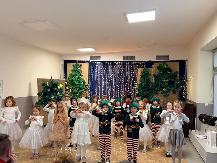 Iskierki podczas przedstawienia