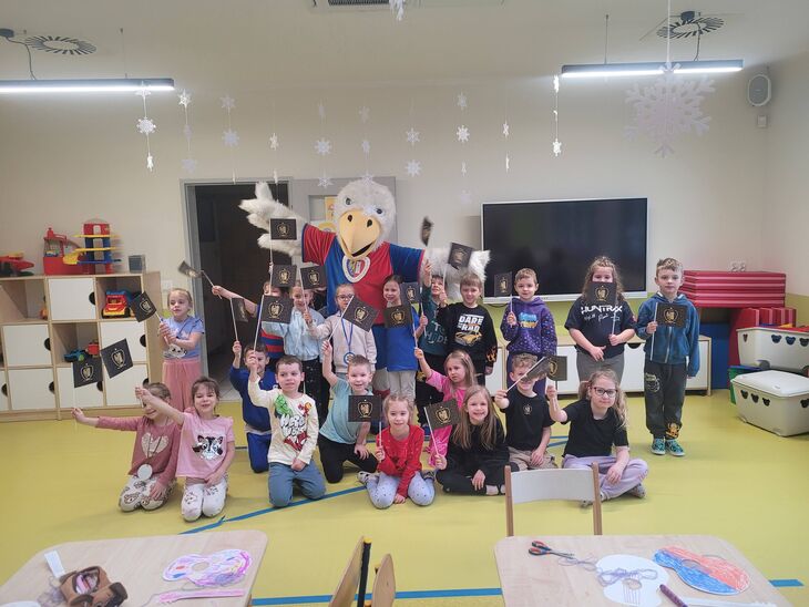 Iskierki z maskotką Piasta