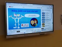 Slajd z prezentacji dotyczącej bezpiecznego internetu