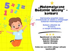 Plakat konkursu matematycznego