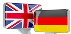 flagi Anglii i Niemiec