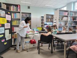 Kropelki w bibliotece